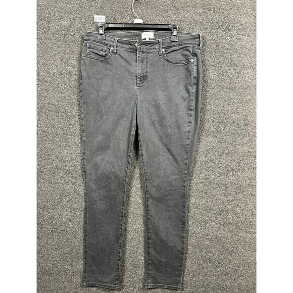 NYDJ Skinny Jeans Womens Size 10 Gray Denim Lift Tuck Tech Mid Rise Stretch - Picture 1 of 7